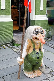 Norwegian: Norway. Wooden gnome. (Editorial Use Only)