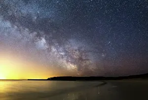 Milky: Notice the black shape just right of center of the