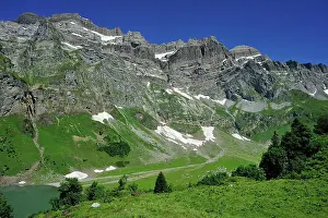 Glarus: Oberblegisee Mountain Lake