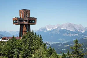 Architectural: Observation tower Jakobskreuz on the summit of the