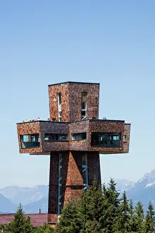 Architectural: Observation tower Jakobskreuz on the summit of the