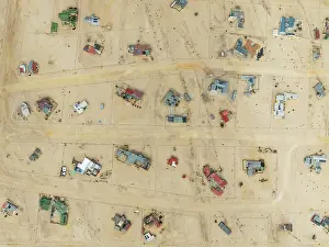 Top Down View: The odd holiday settlement of Wlotzkasbaken at the Atlantic coast