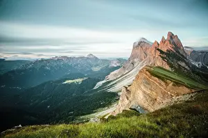 Odle: Odle Group Mountains at sunset Dolomites, South Tyrol, Italy