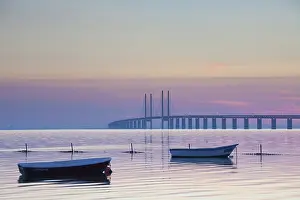 Seascapes: Oeresund railway and dual carriageway bridge-tunnel