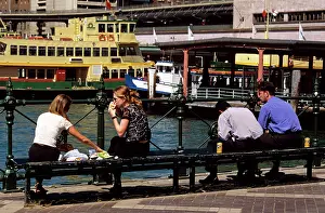 Ferries: Office workers lunching with commuter ferries beyond