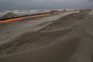 Cleanup: Oil Containment Boom, Grand Isle, Louisiana
