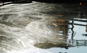 Queens: Oil Slick on Newtown Creek, NYC