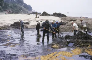 Slick: Oil spill