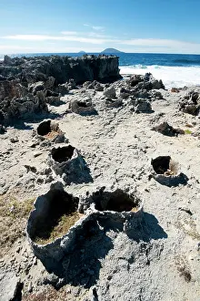 Marks: Old impact marks of volcanic bombs
