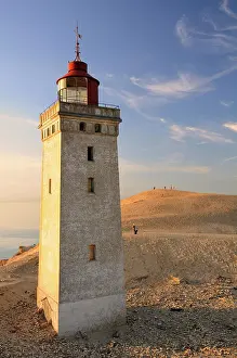 Wandering: Old lighthouse on Rubjerg Knude, a wandering dune