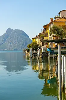 Ticino: Old Village Gandria and Alpine Lake Lugano with