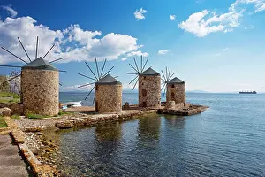 Powered: Old Windmills at Vrondados Chios, Greece