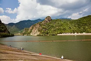 Fisherman: The Olt gorge through the Carpathian mountains