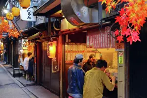 Paul Brown: Omoide Yokocho or Memory Lane alleyway in Shinjuku, Tokyo, J
