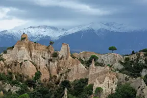 Pyrenees: The Organs of Ille sur Tot and the snowy Canigou
