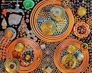 Metals: Original artwork, by John Cancalosi, depicting how