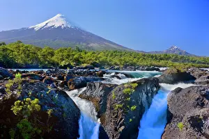 Clad: Osorno and Saltos de Petrohue - snow-clad volcano