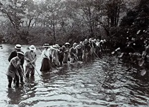 20th: Otter hunting near Exeter - Devon - early 20th century