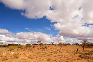 Forming: Outback and clouds - rare clouds are forming over