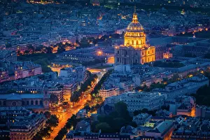 Paris: Overhead view of Eglise Saint Louis and