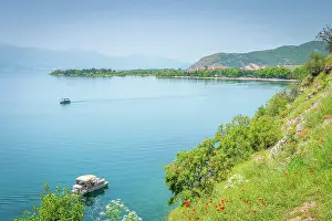 Sailing: Overlooking UNESCO World Heritage site Lake Ohrid, N