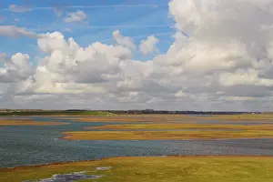 Oosterschelde: Overview of Saltmarsh of Zuidkust Schouwen nature reserve in