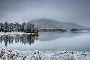 Tetons: Oxbow Bend with Autumn (Fall) colour and early snow