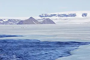 Moutains: Pack Ice in Antarctica