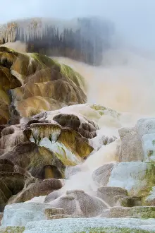 Metals: Palette Spring water overflowing from undergroundMammoth