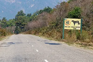 Bardya: Panneau routier pour le tigre