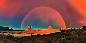 Tribal: Panorama, Sentinel Mesa, West Mitten Butte, East