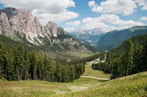Sedimentary: Panorama shot of dolomites of Trentino, Italy