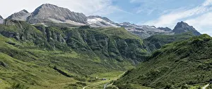 Piedmont: Panorama shot of the viewpoint behind Morasco lake