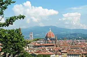 Tondini: Panoramic view out over Florence from the