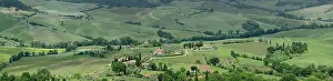 Pienza: Panoramic view of Tuscany region of Italy
