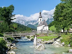 Parish: The parish church of Ramsau in Bavaria