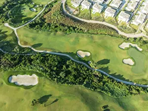 Sport: Partial view of the La Hacienda Links Golf Resort and the Fairmont La Hacienda hotel