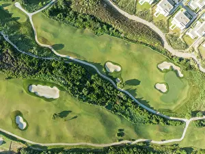 Sport: Partial view of the La Hacienda Links Golf Resort and the Fairmont La Hacienda hotel