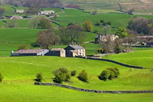 Dotted: Pastureland - typical landscape of the Dales with