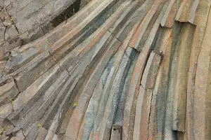 Created: Patterns created from basalt columns in rock face