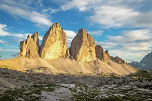 Adige: Three Peaks, north faces, in the evening light