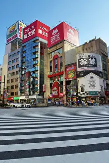 Crossing: Pedestrian crossing by Game Taito Stations in Shinjuku, Toky