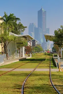 Tram: Penglai Pier 2 tram station and the 85 Sky Tower