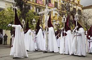 Crosses: Penitents at the Semana Santa (Holy Week) of