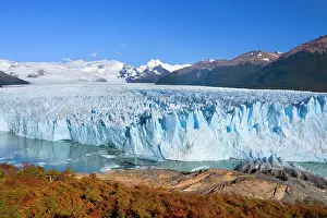 Moreno: Perito Moreno Glacier - face of glacier and Lago