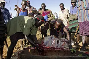 Ceremonies: Person during the Pokot Sapana Ceremony Kenya