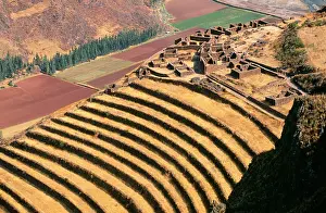 Incas: Peru - Pisac: agricultural terrasses Inca
