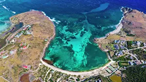 Overseas: Petit Cul-De-Sac, public beach, Caribbean Sea, Saint
