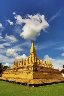 Vientiane: Pha That Luang gold Stupa, Vientiane, Laos Paul Brown