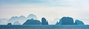 Limestone: Phang Nga bay near Koh YaoNoi, seascape, seascape
